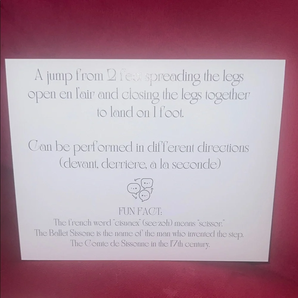 Dance - Ballet Flashcards for Terminology - kids gift- make learning fun!