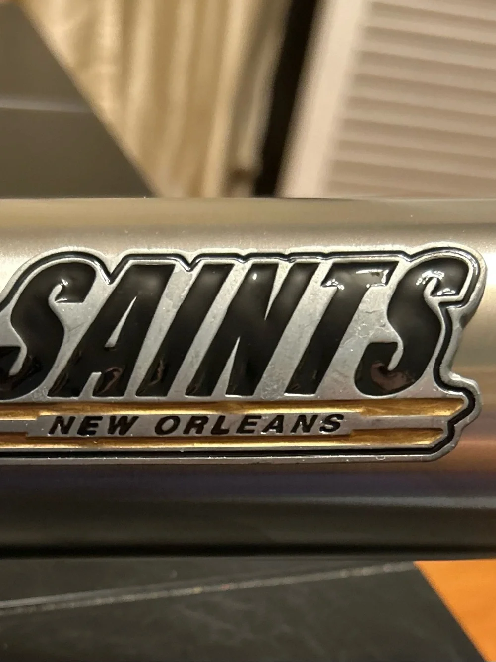 NWOT New Orleans Saints Stainless Steel Water Bottle - Silver