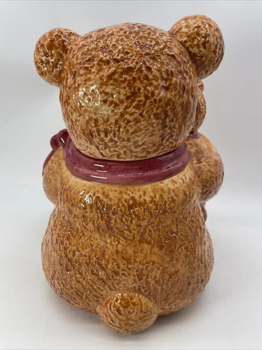 2002 Teddy Bear Cookie Jar Baum Brothers Style-Eyes 100th Anniversary Vintage