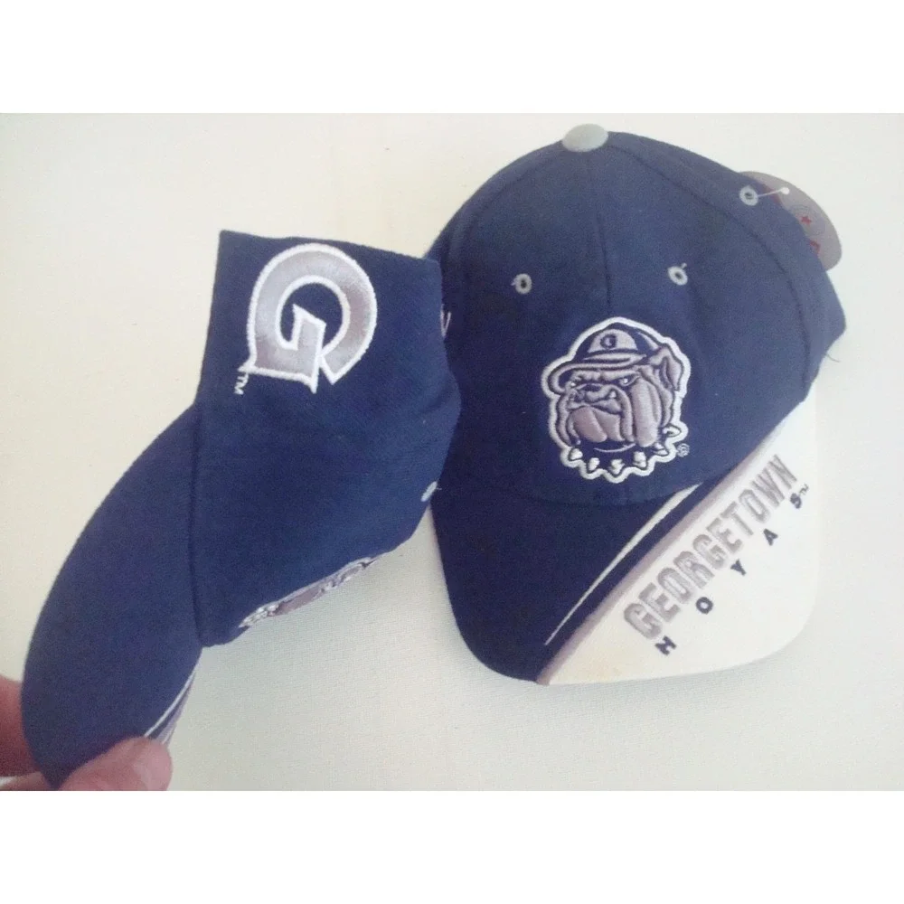 KIDS -- 2PC LOT GEORGETOWN HOYAS   HAT‎ CAP VINTAGE DEADSTOCK 04