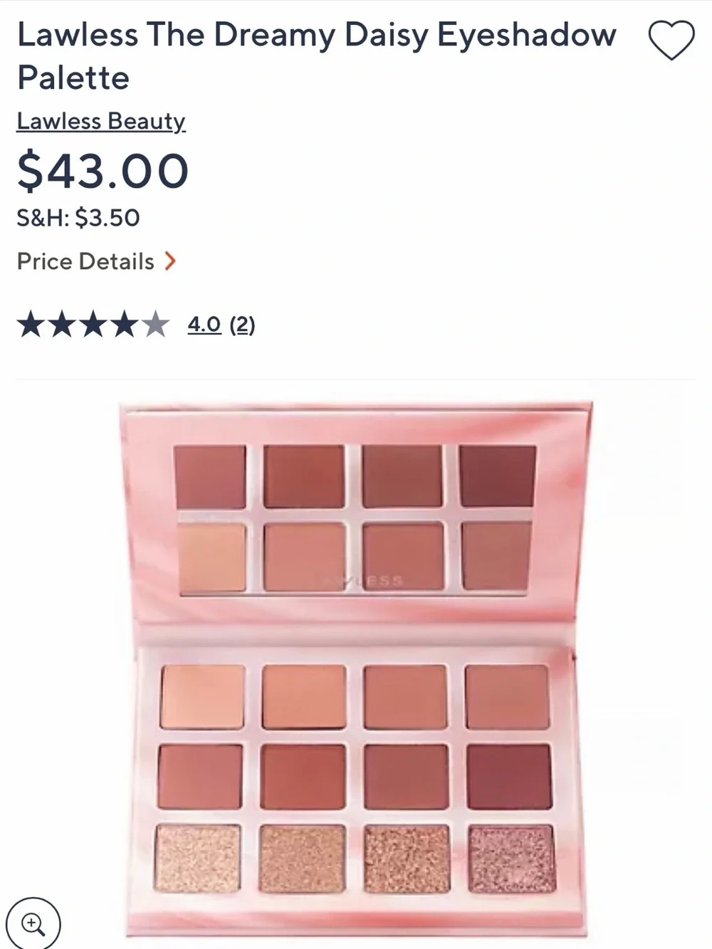 LAWLESS Pink Neutral Eyeshadow Palette — Mauve & Rose Shades