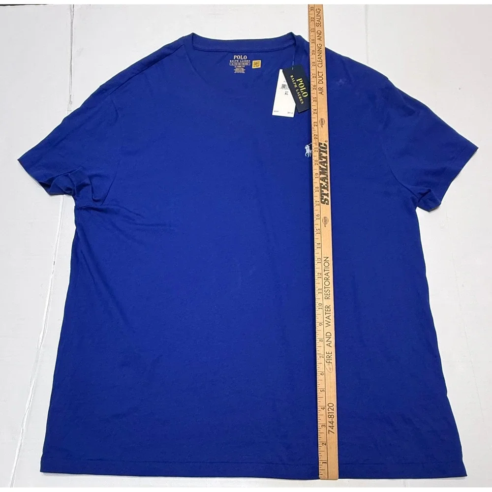 Polo Ralph Lauren Mens XL Royal Blue Classic Fit Short Sleeve Pony Logo T-Shirt