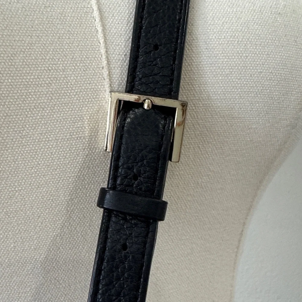 Kate Spade New York Black & White Leather Crossbody / Top Handle Bag