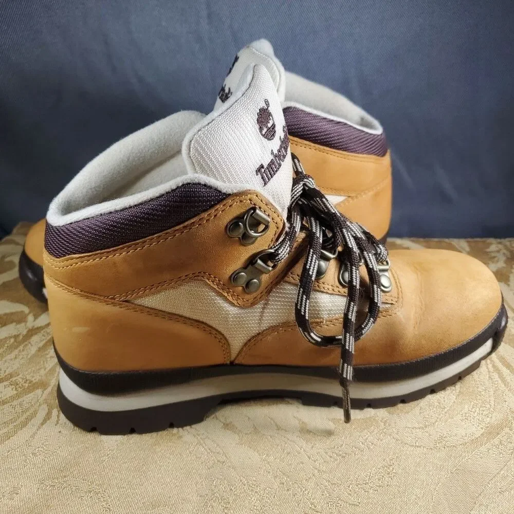 Timberland Juniors Euro Hiker Boots Youth Boys Girls‎ 4M Wheat 96947 High Shoes