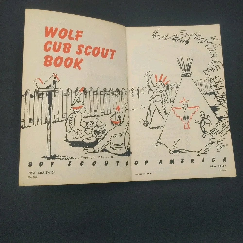 1954 Wolf Cub Scout Handbook Book Paperback VTG Educational‎ B10.1GA3405