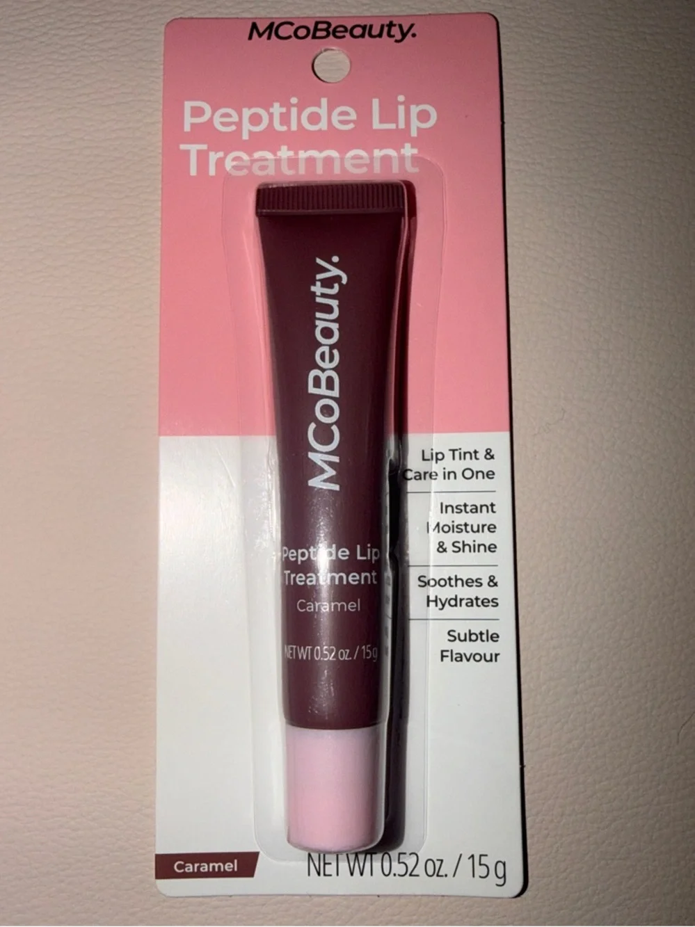 MCoBeauty Peptide Lip Treatment — Caramel Tint