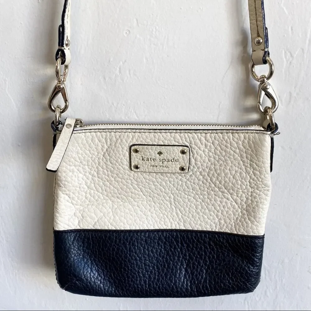 Kate Spade‎ Grove Court Black Ivory Colorblock Crossbody Bag