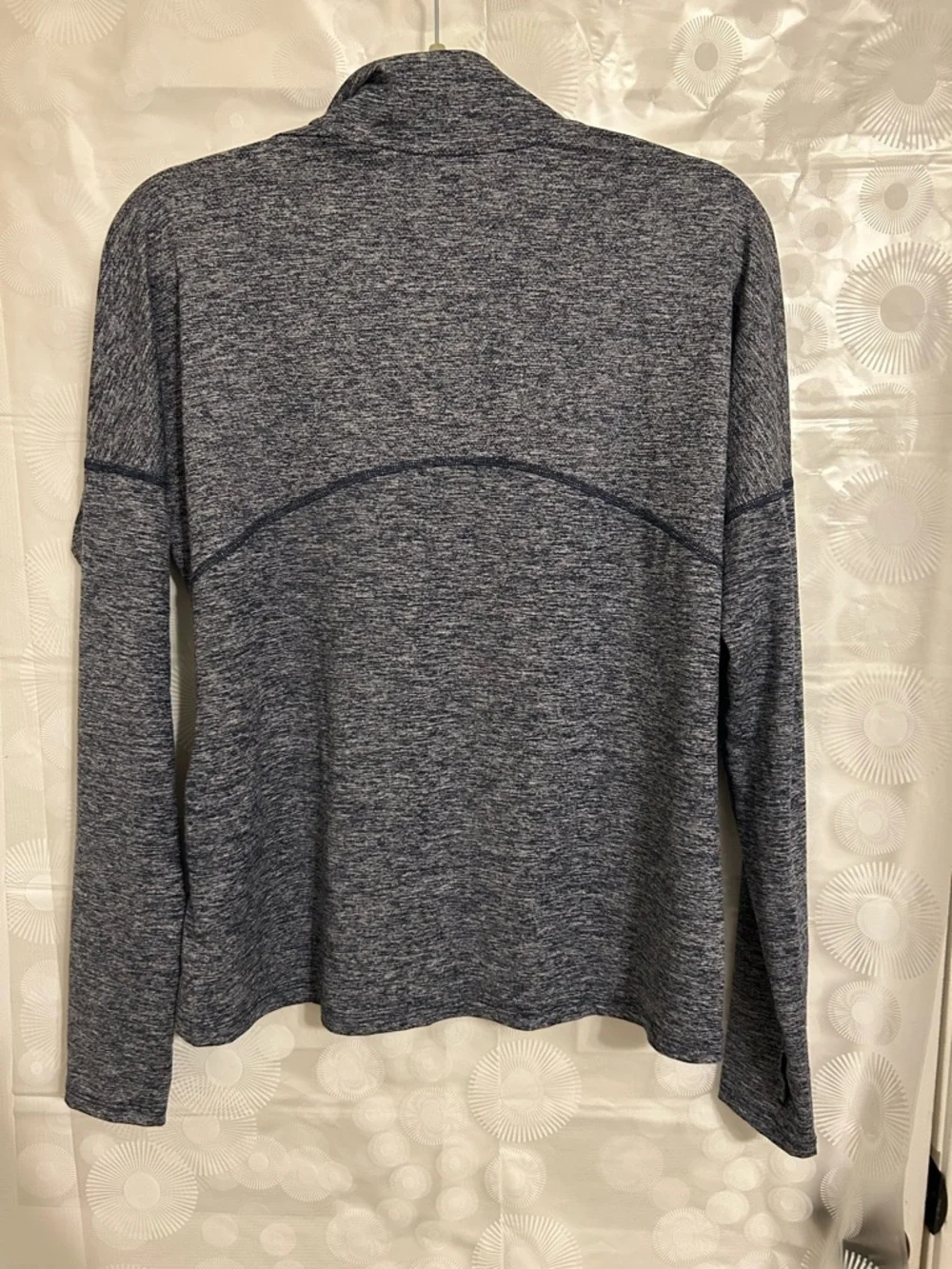 Nike Running Dri-FIT Quarter Zip Pullover Blue Heather Space Dye Womens Medium