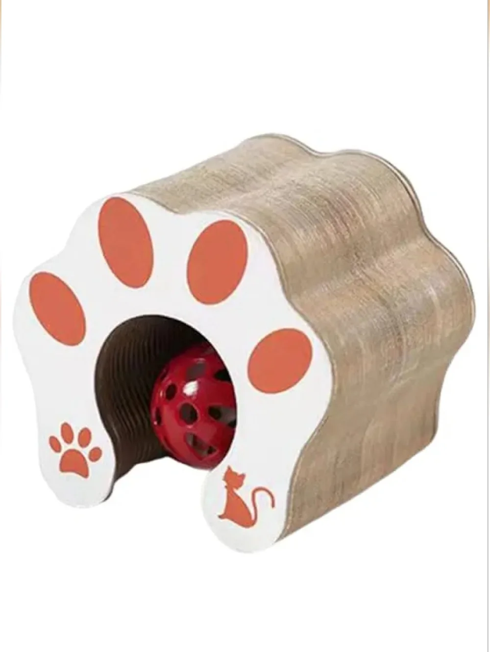 Cat Scratcher Toy w/ Ball Interactive Cat Scratcher Durable Cardboard‎