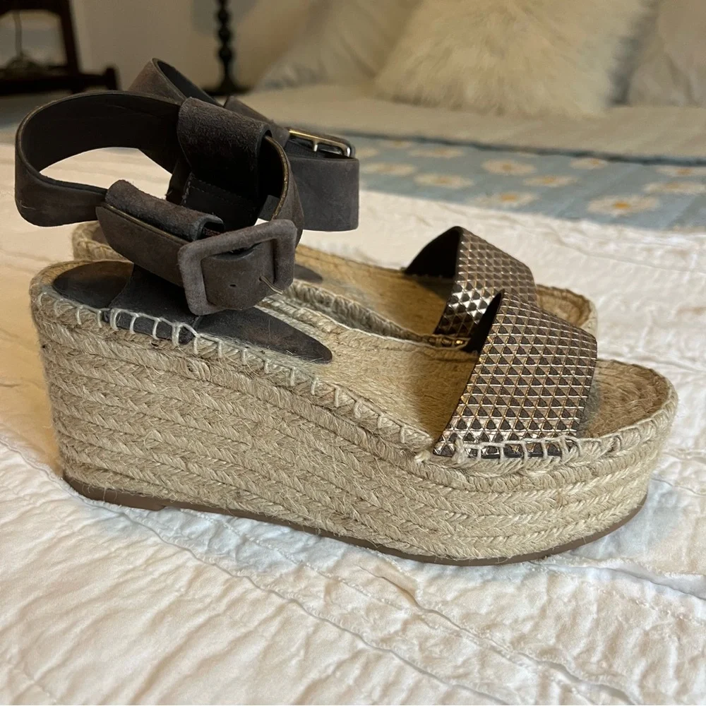 Vince gray leather
