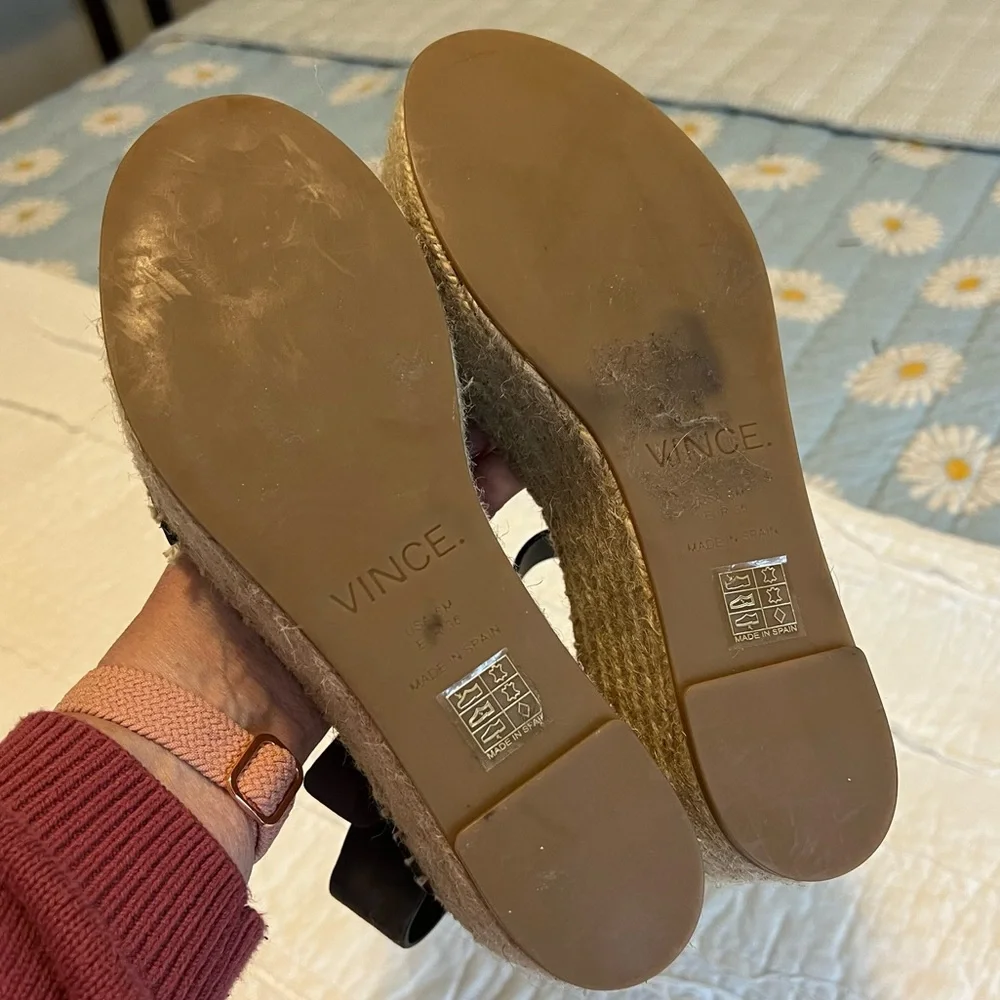 Vince gray leather