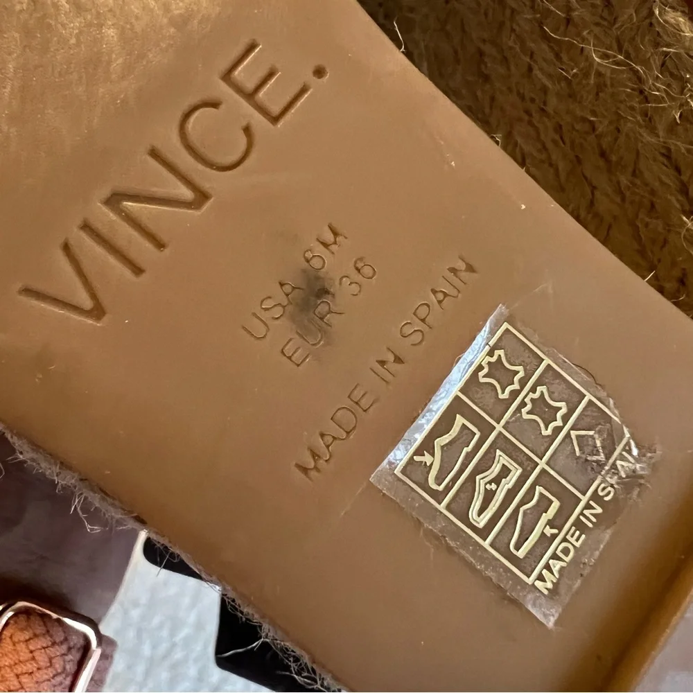 Vince gray leather