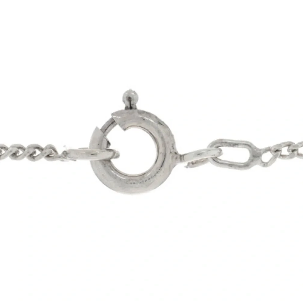 CHANEL Open Camillia 925 Sterling Silver Necklace