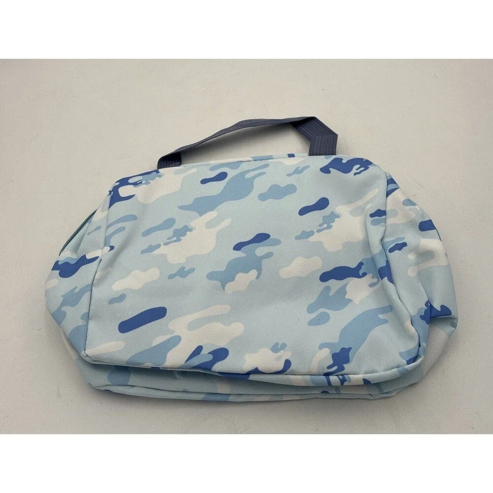 camolauge back pack with lunch bag light blue  nylon large capacity school
