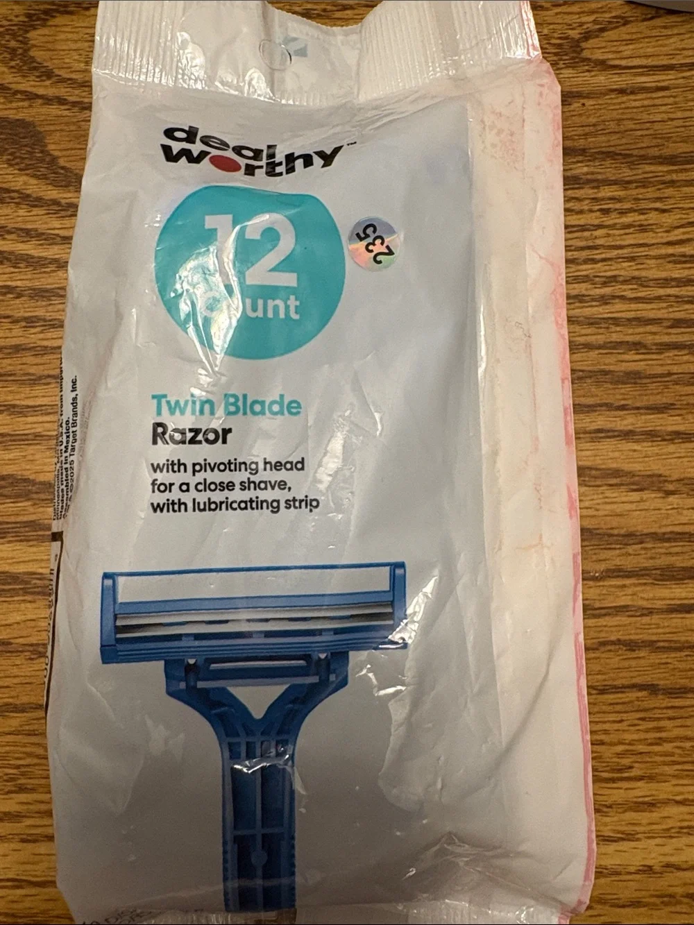 Twin Blade Razor 12-Count – Blue
