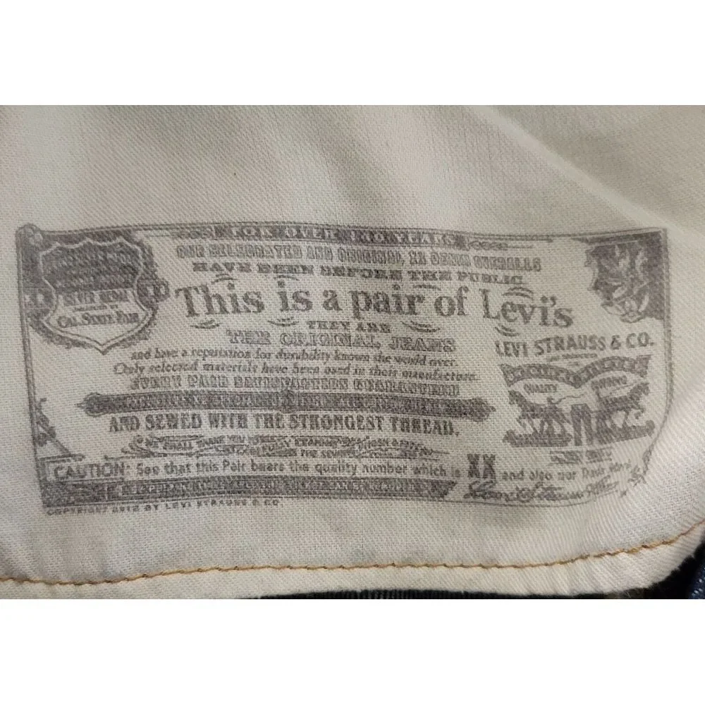Levi's 501 Jeans Men's Button Fly Medium Wash Demin Straight Fit‎ Size 36 X 29