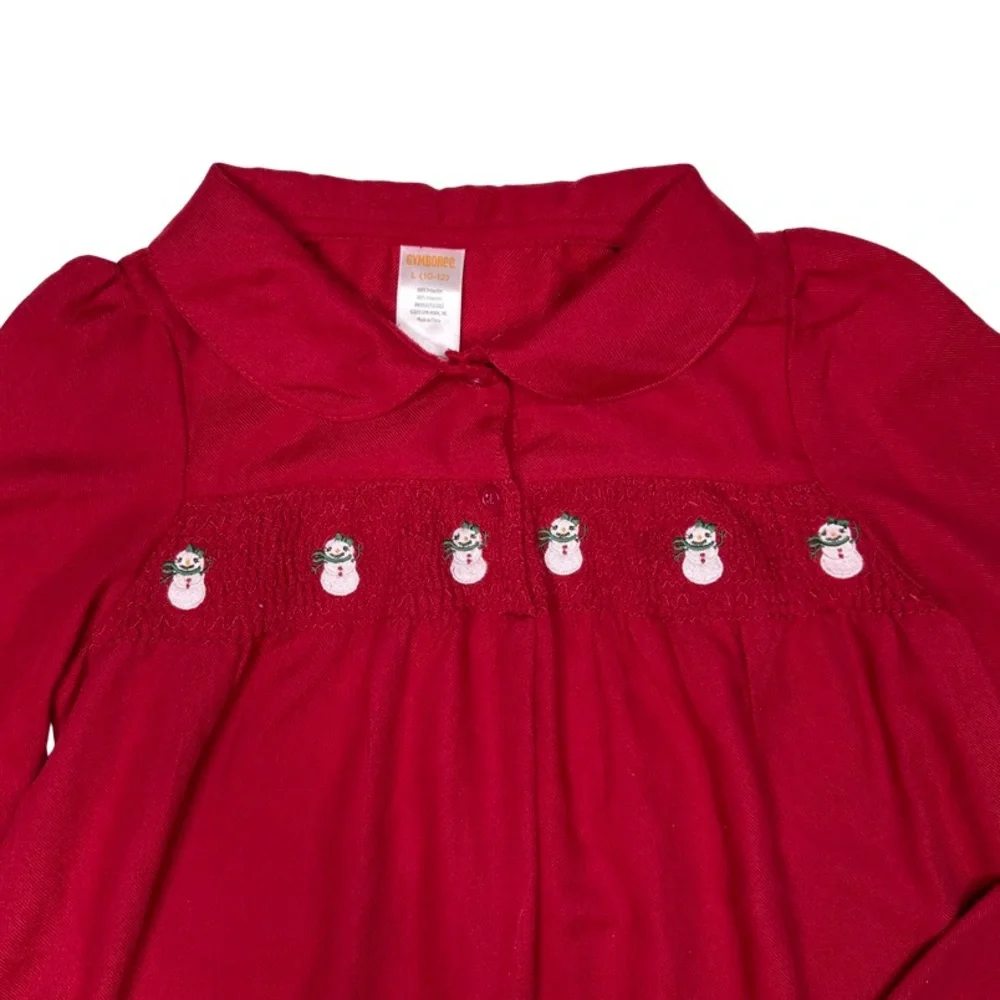 Gymboree snowman smocked