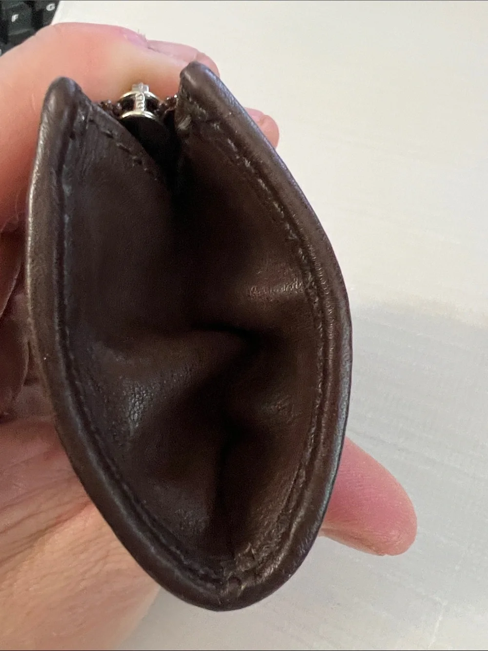 Coach brown leather