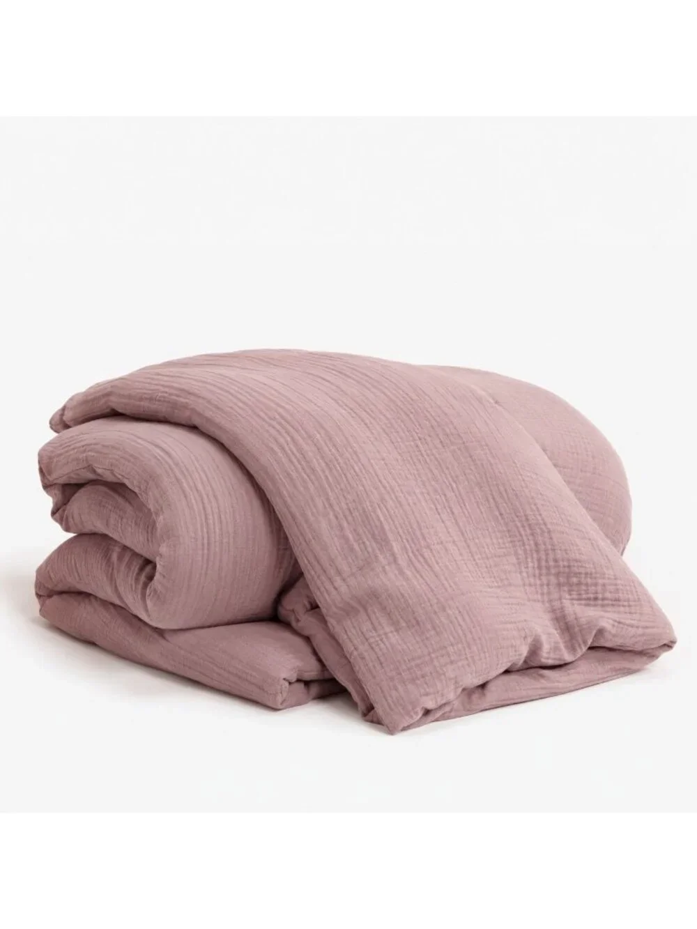 S22 | Quince Organic Airy Gauze Duvet Cover King Cal King Fig NWT