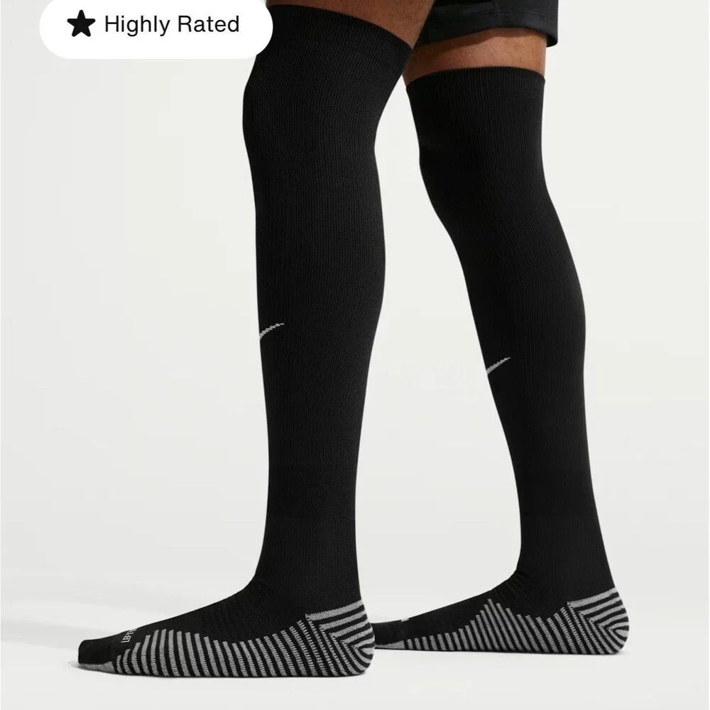 Nike Strike Soccer Dri-Fit Knee-High Black Socks Size XS (13C-3Y)