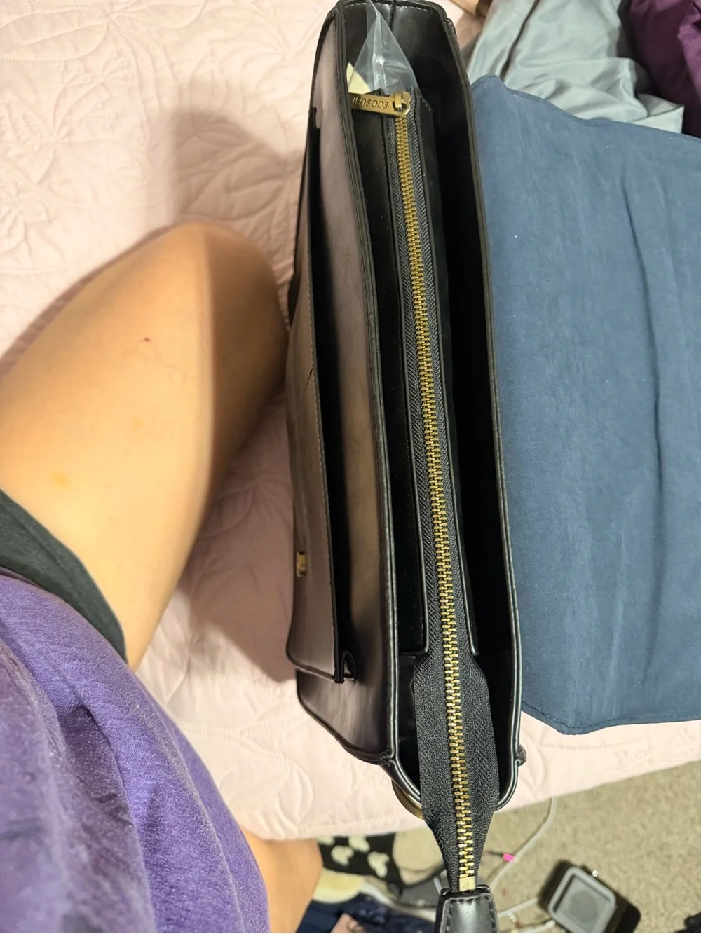 Ecosusi black briefcase