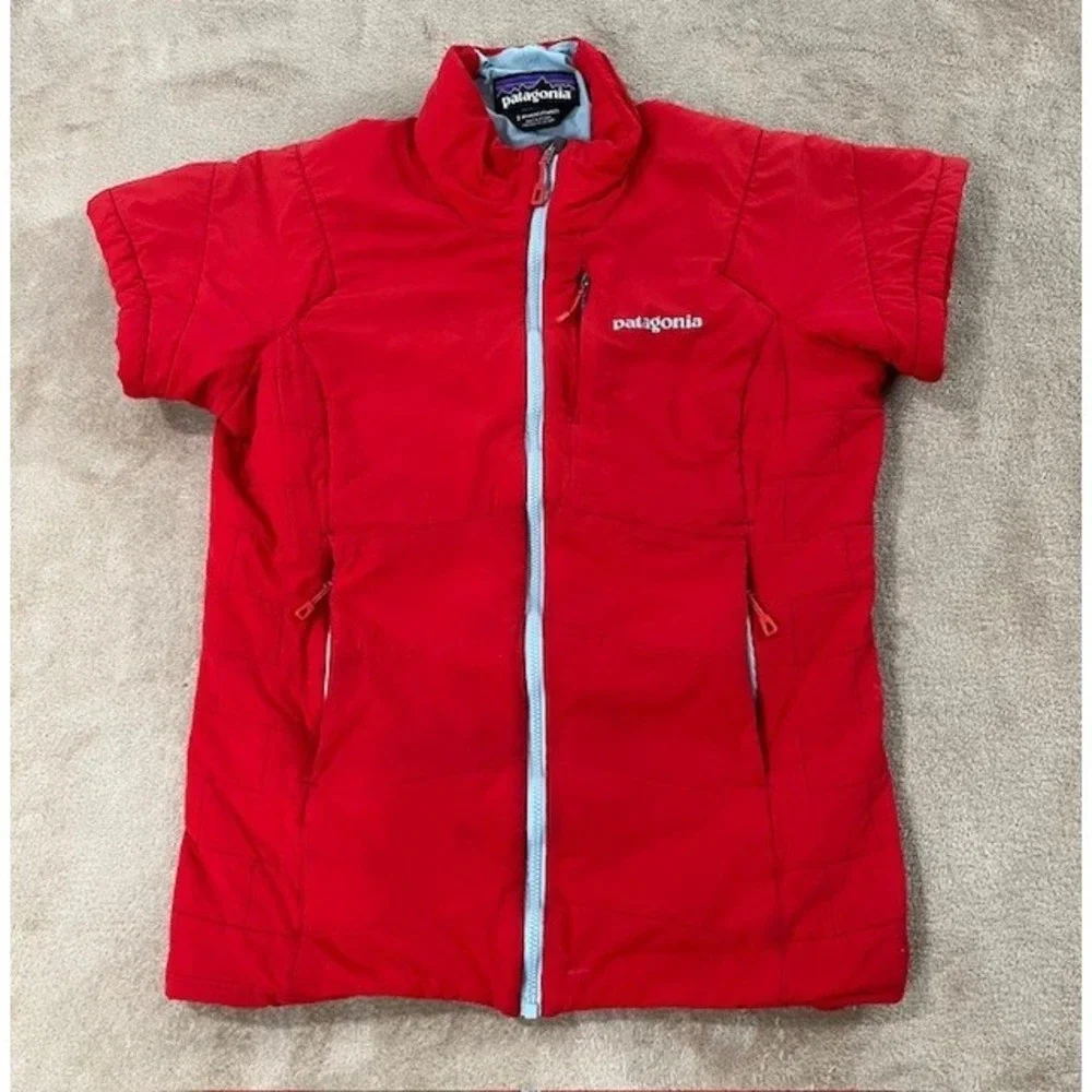 Patagonia womens jacket size small red Short‎ Sleeve Full Zip
