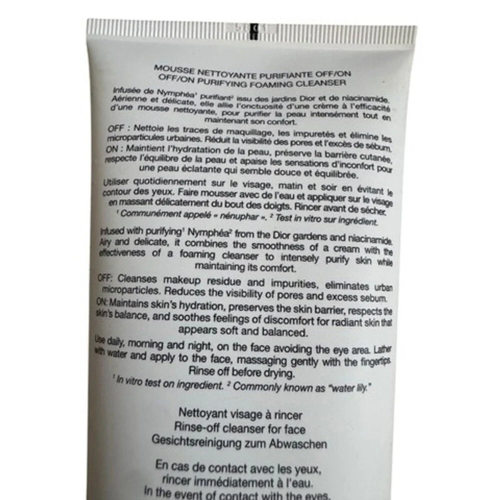 Christian Dior La Mousse off/on foaming cleanser 5 fl oz NEW full size