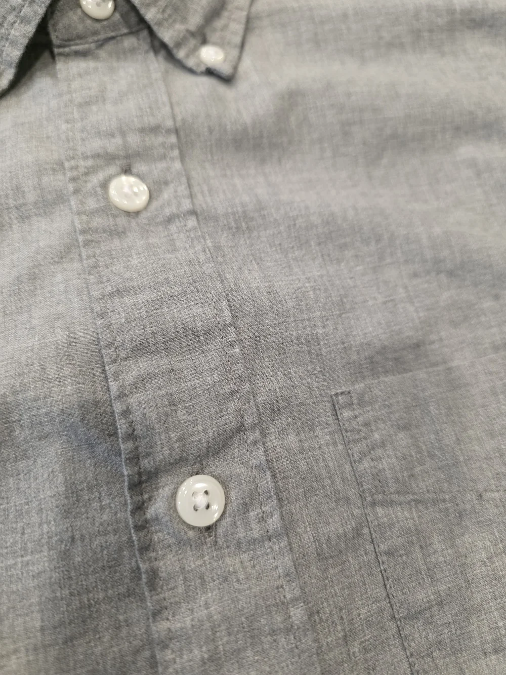 J.Crew Slim Fit Oxford Button Down Shirt Grey Men's Size XS