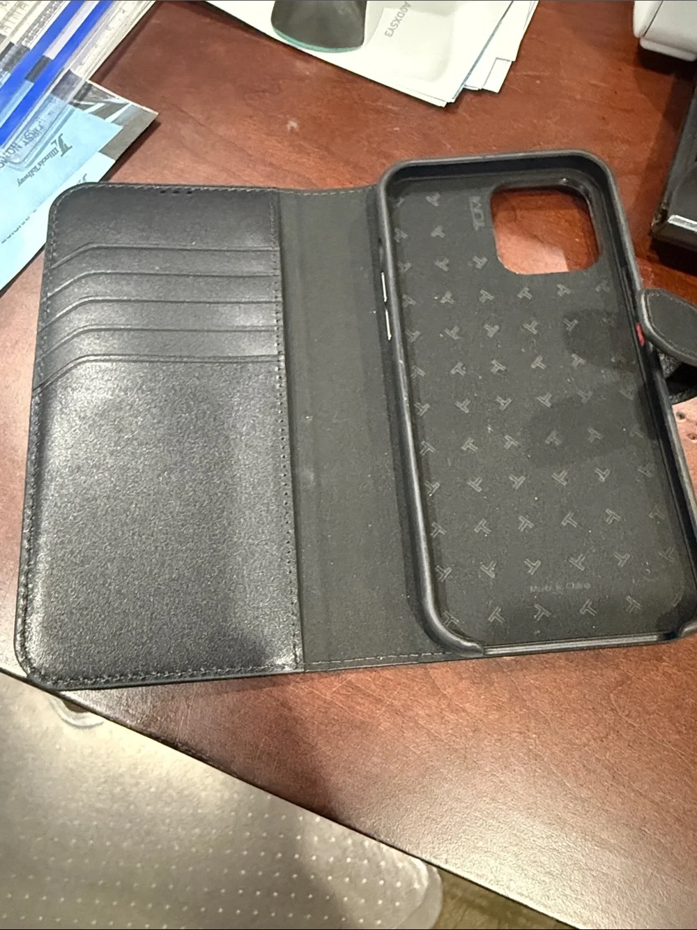 Tumi branded folio