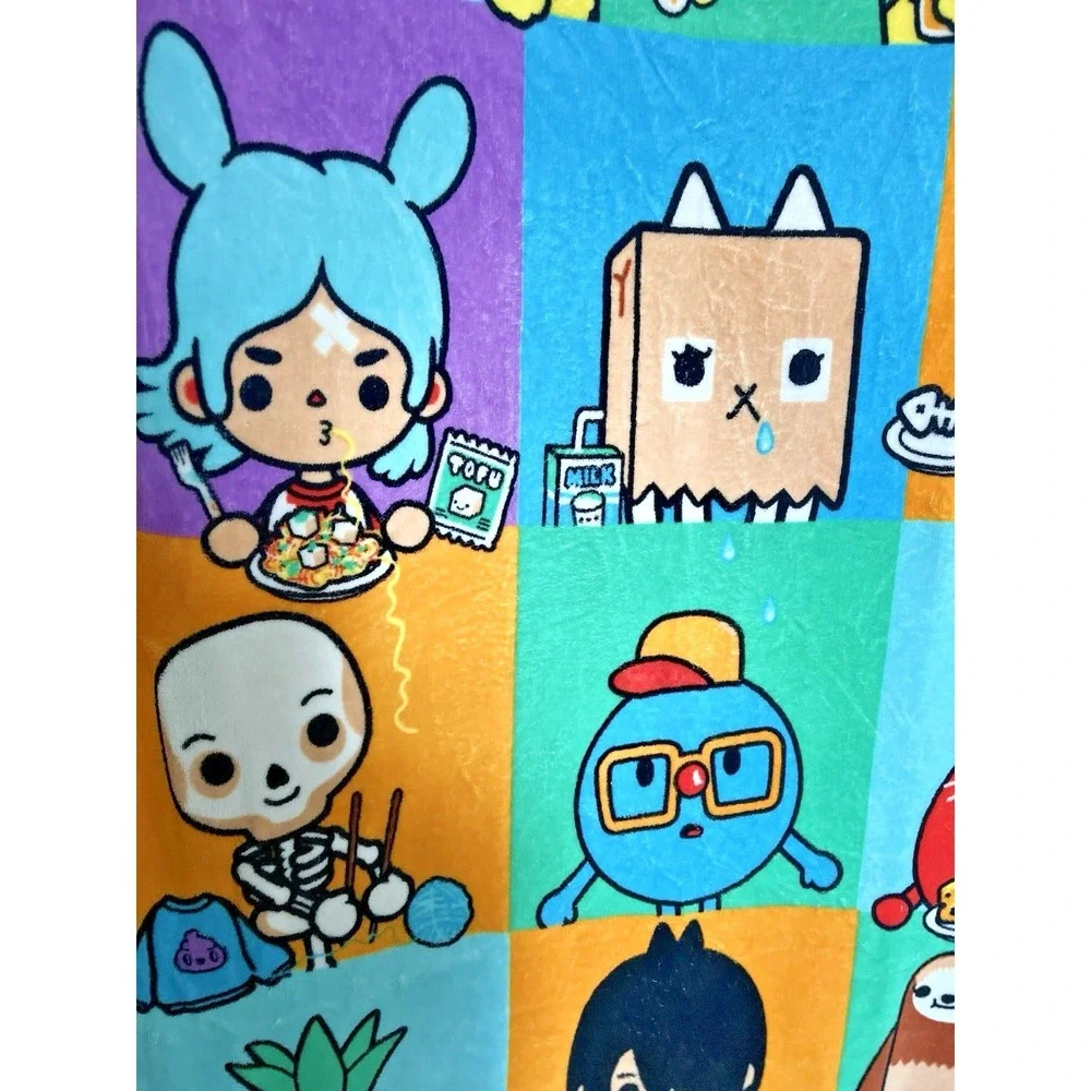 Toca Boca Life World Ultra Soft Micro Fleece Blanket Throw well loved 44x65