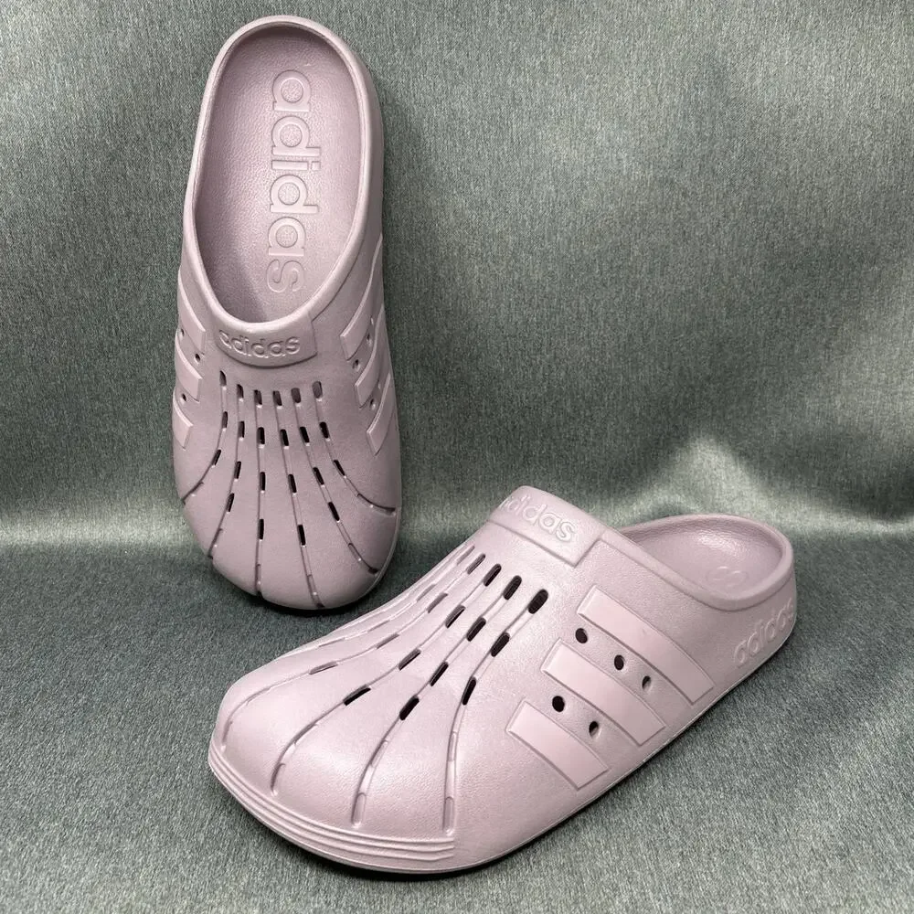 Adidas Adilette Clogs Men's Size 11 Purple Mauve Slip On Water Shoes Sandals