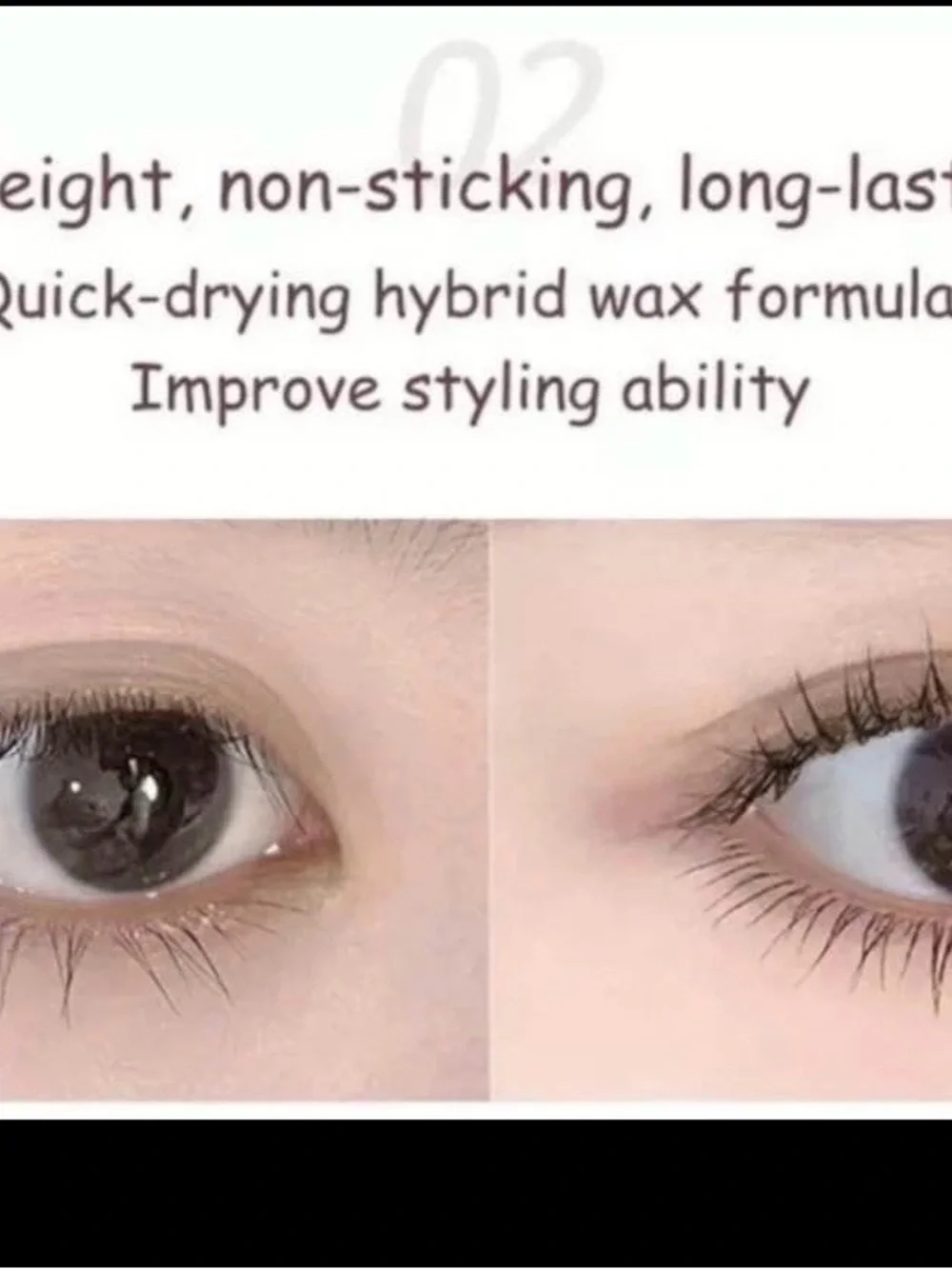 Waterproof black Mascara for Lengthened, Defined Lashes