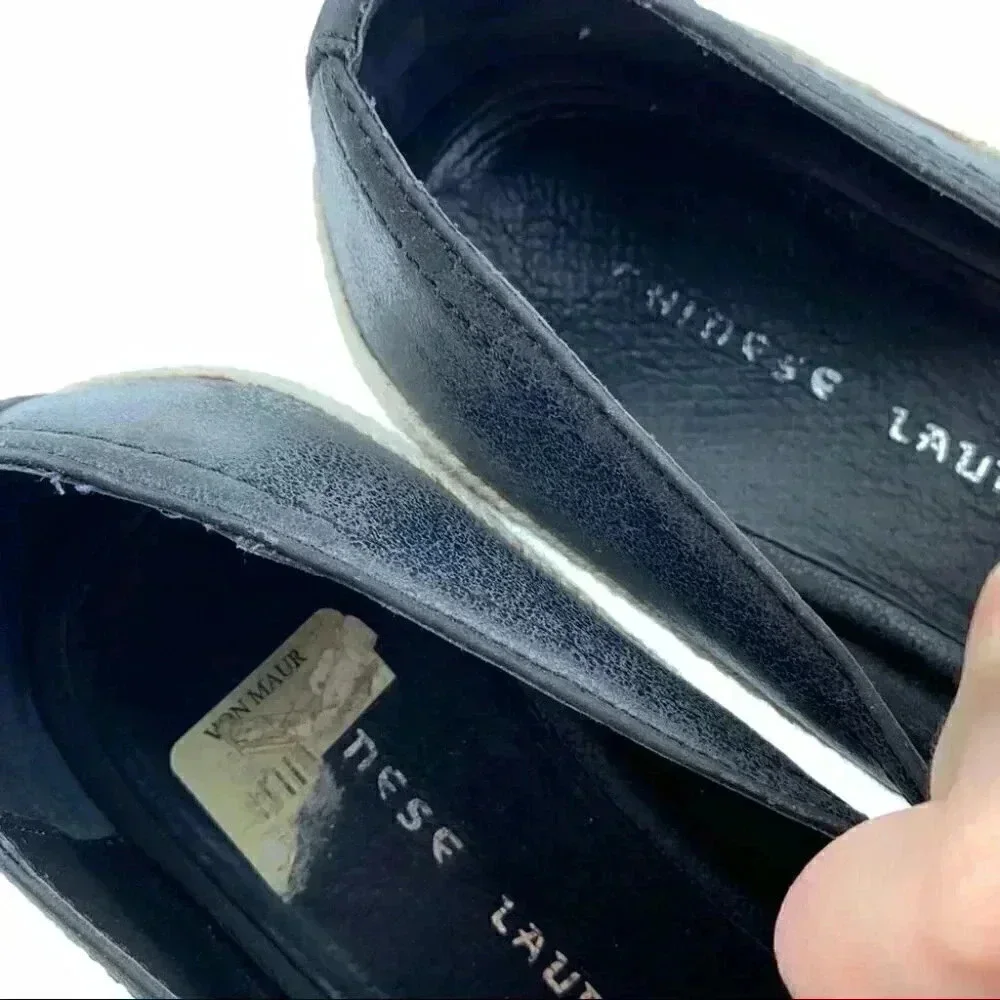 Chinese laundry flats Yup 7.5 38 black flatforms