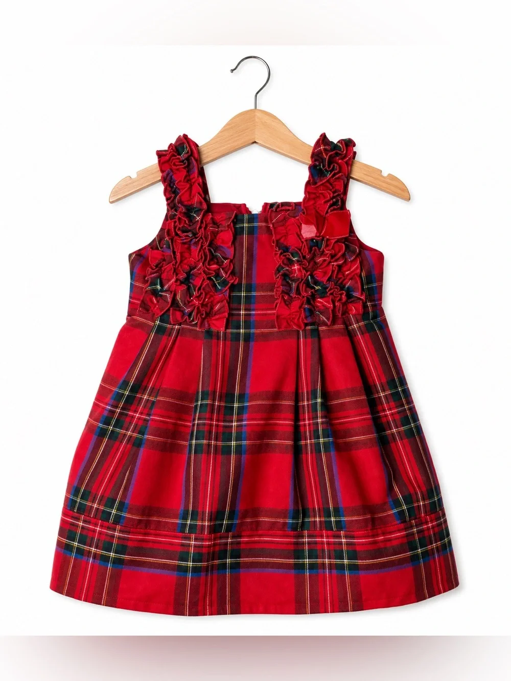 Children’s Place Red Plaid Sleeveless Dress. Size 18 months. Great Condition