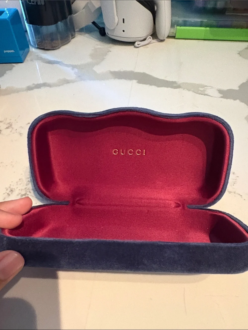 Gucci velvet clamshell