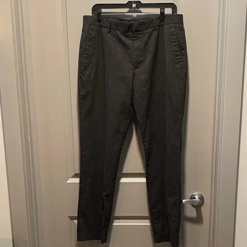 J Crew Flex Wool Dress Pants 34x30 Slim Fit Thompson Gray Stretch