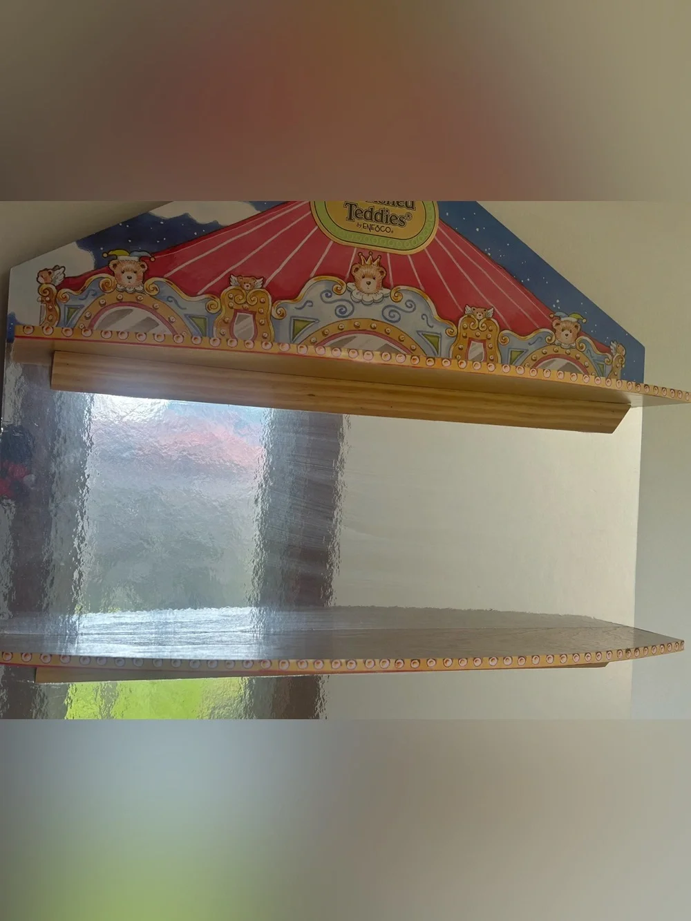 Vintage Cherished Teddies Carousel Display Shelf
