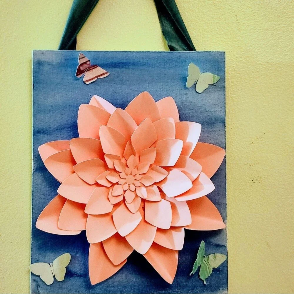 Hand Crafted handmade dahlia