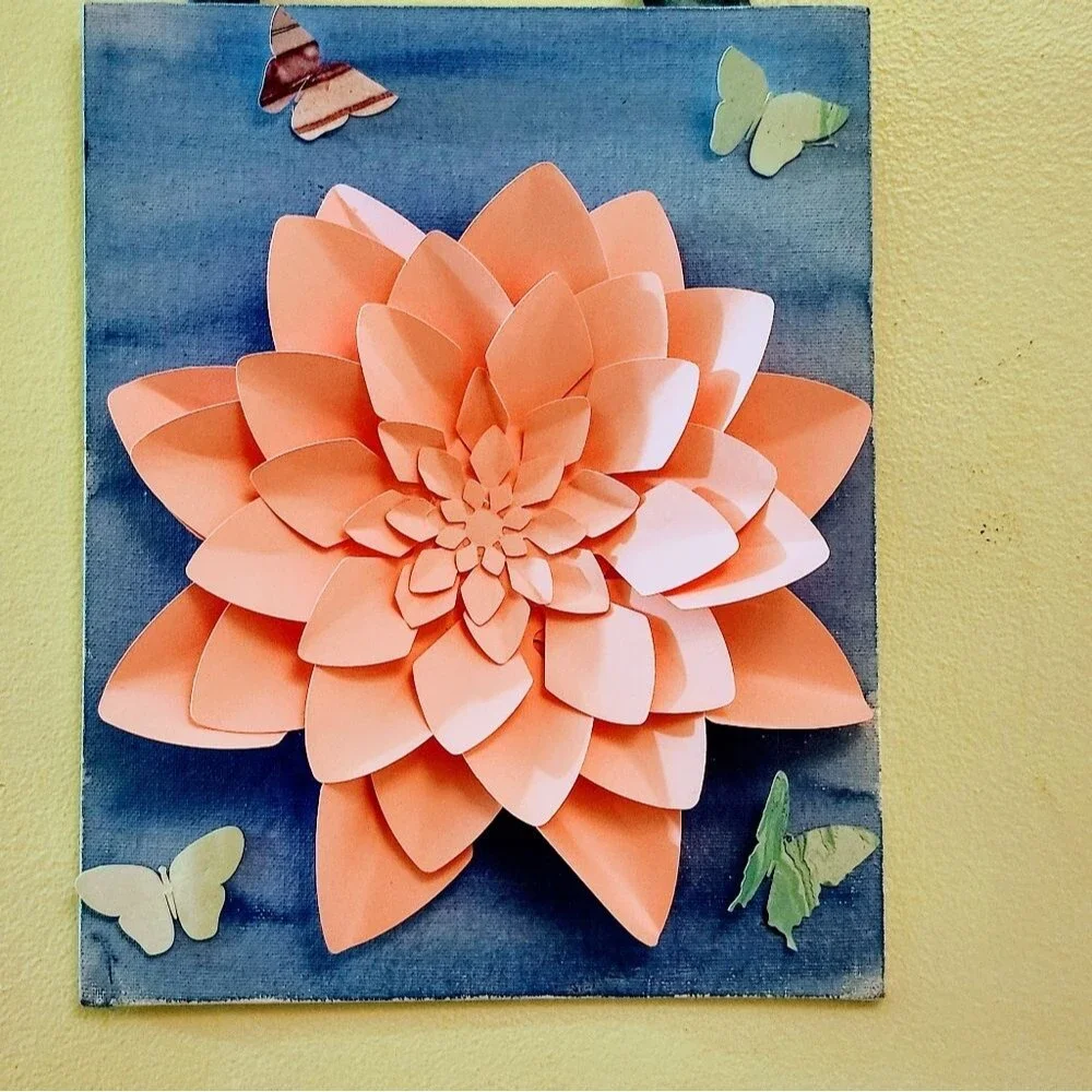 Hand Crafted handmade dahlia