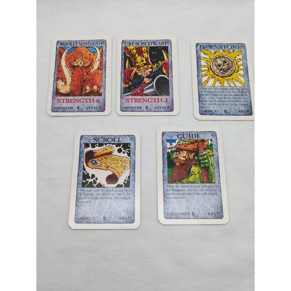 Talisman Third Edition Dungeon Of Doom Set Of Small Cards