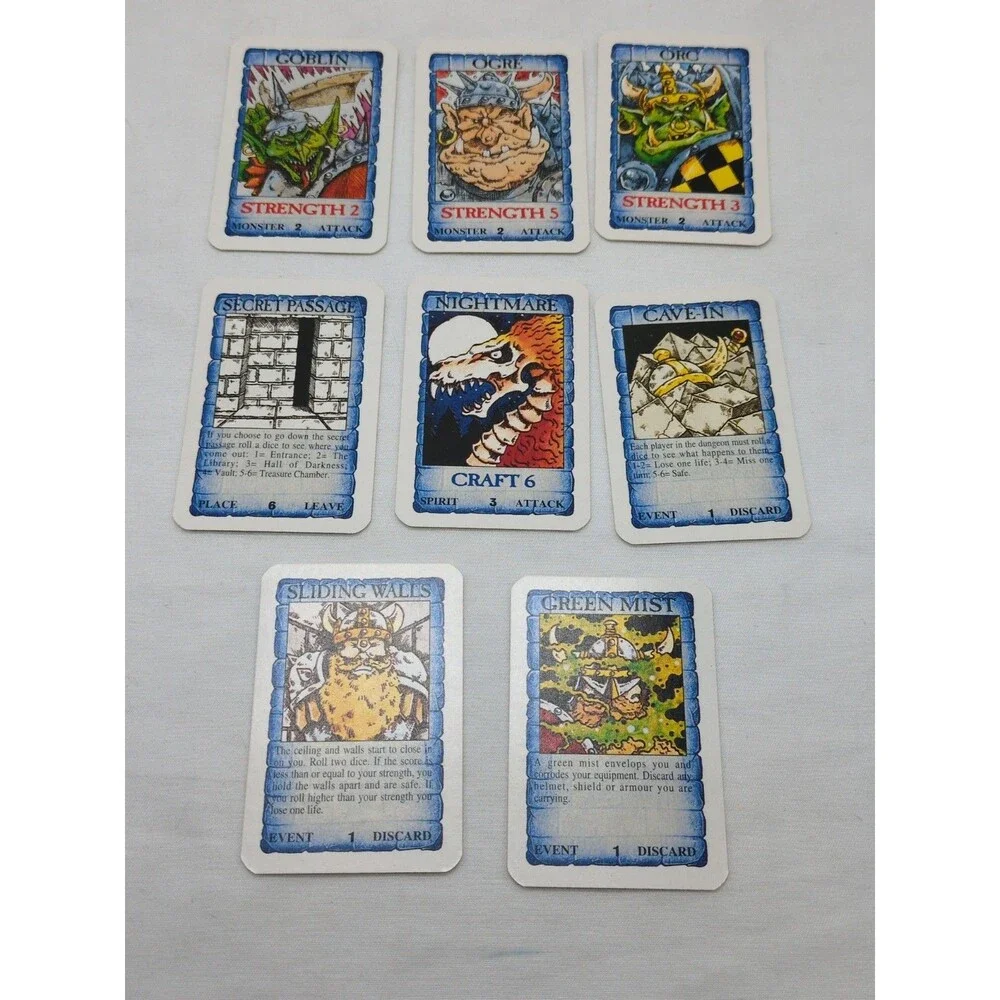 Talisman Third Edition Dungeon Of Doom Set Of Small Cards