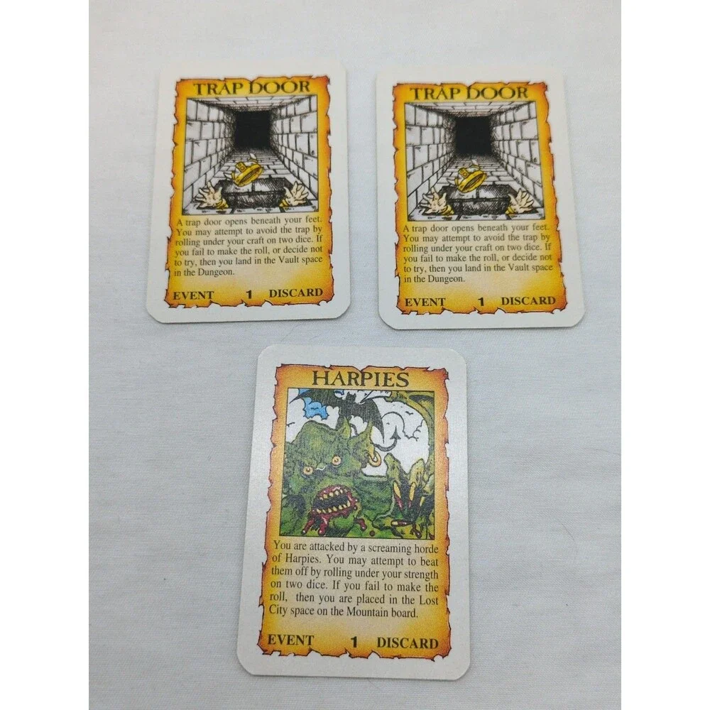 Talisman Third Edition Dungeon Of Doom Set Of Small Cards