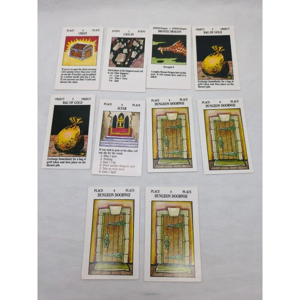 Complete Set Of Small Cards Talisman The Dungeon 2nd Edition