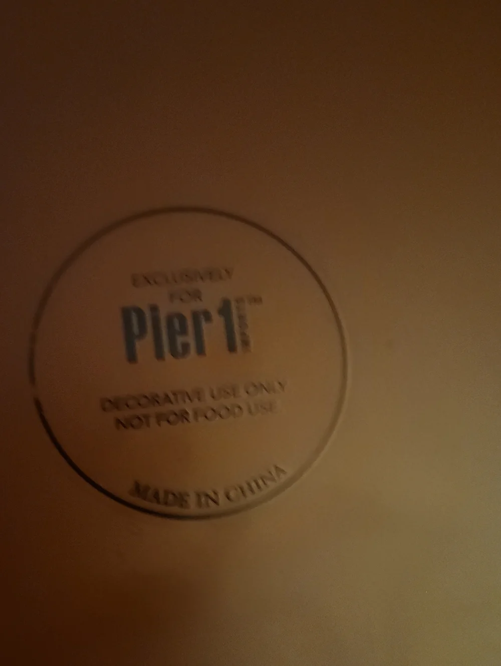Pier 1 pier branded