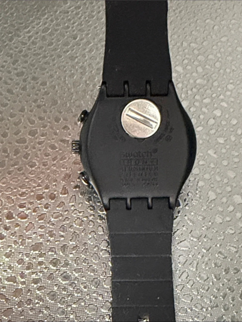 Swatch chronograph dial