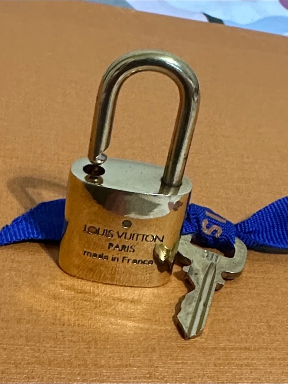Louis Vuitton Gold Tone Lock & Key Set #311
