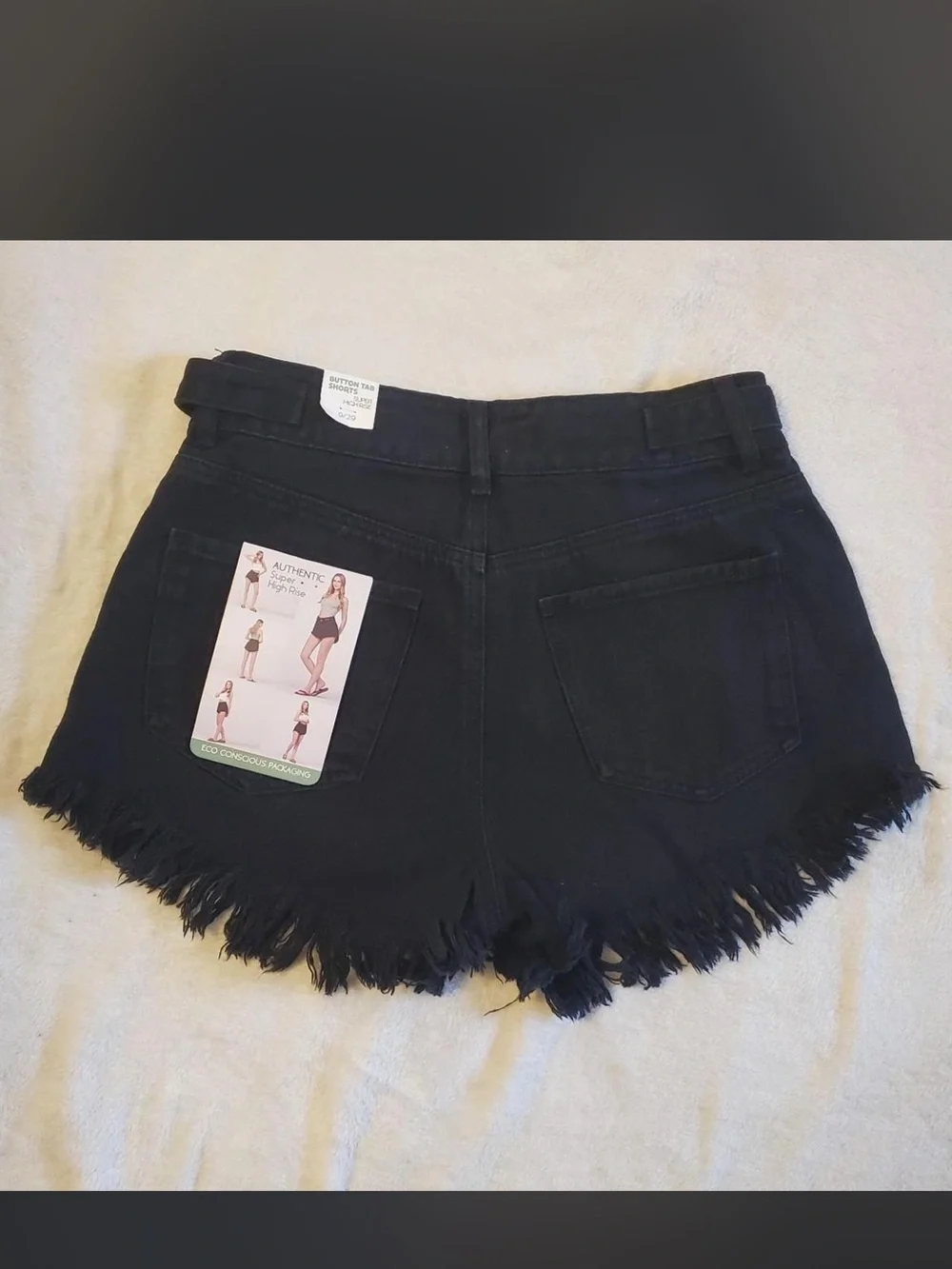 no bra black denim