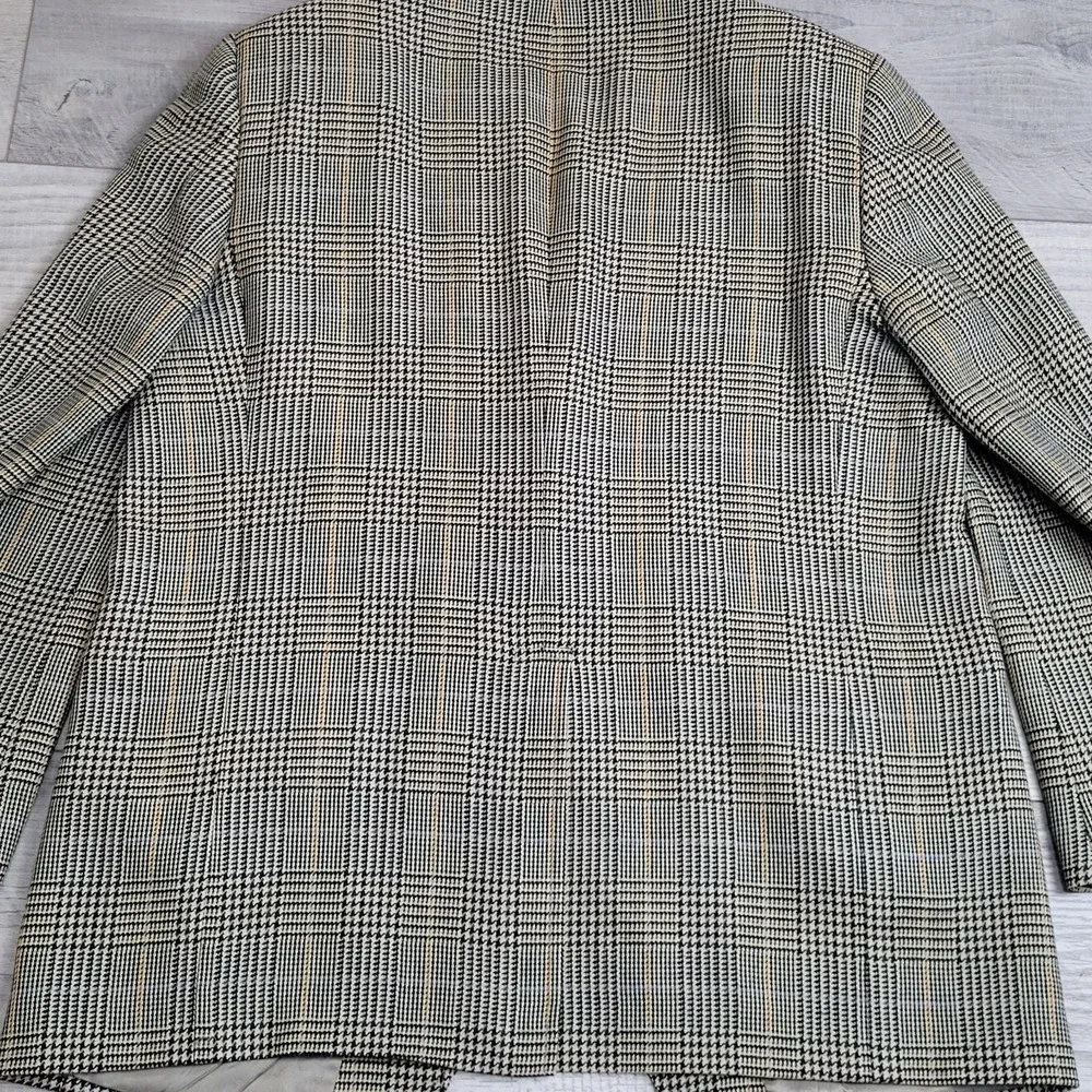 Vintage J. Press Pressidential Sport Coat Mens 46L Glen Plaid Wool Made in USA