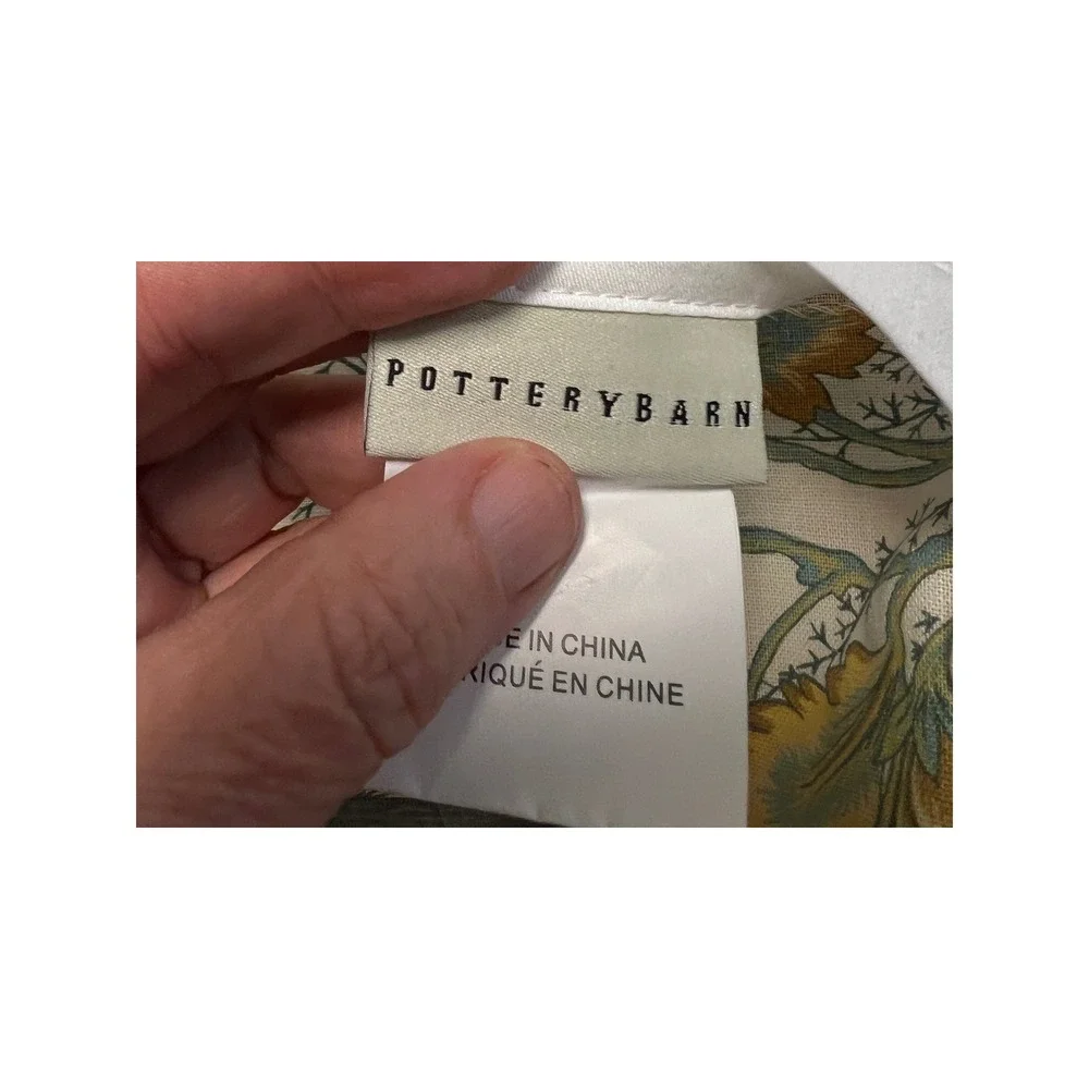 Pottery Barn sage privacy