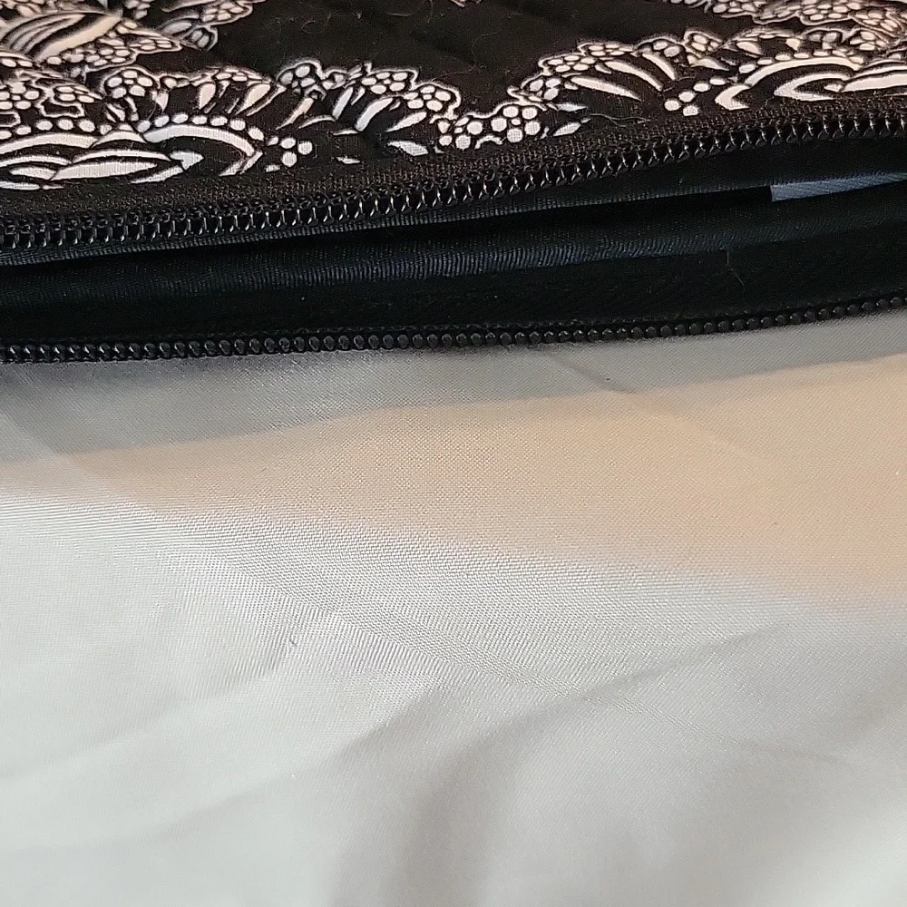 Vera Bradley Black and White Floral Laptop Sleeve